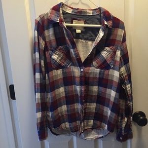 Forever 21 Plaid Top